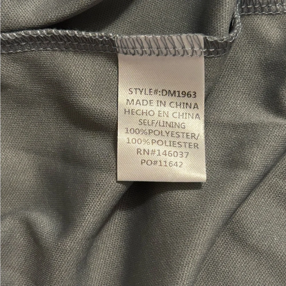 Baltic Born Kristina Dusty Blue Flowy Wrap Tie Slit Maxi Dress Womens Size 1XL - Picture 8 of 11